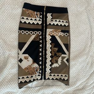 Etro Milano Zip-Front Pencil Skirt